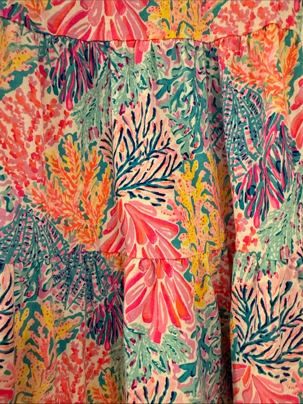 Lilly Pulitzer Girls Multicolor Coral Reef Print Dress - Picture 4 of 8